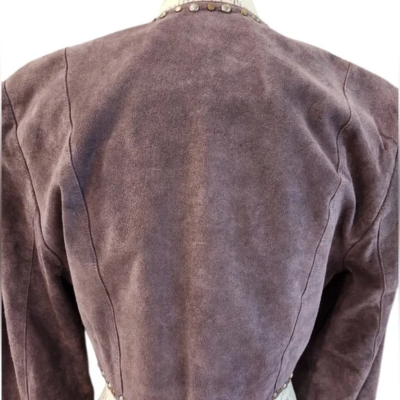 Double D Ranch heavily embellished pocketed, Bolero suede jacket RARE